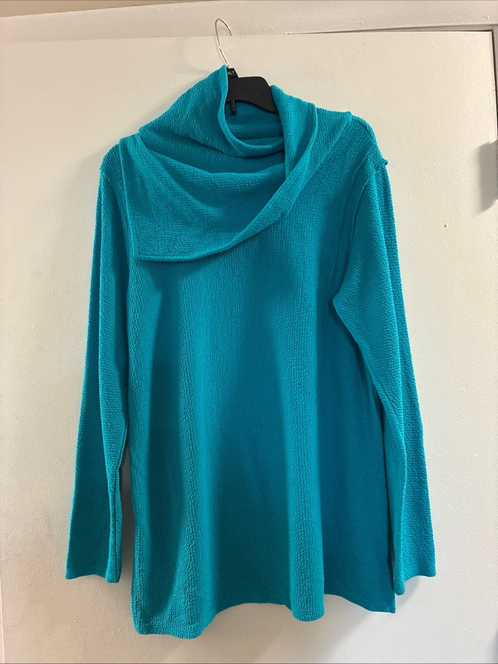 Soft Surroundings Teal Cowl Neck Tunic